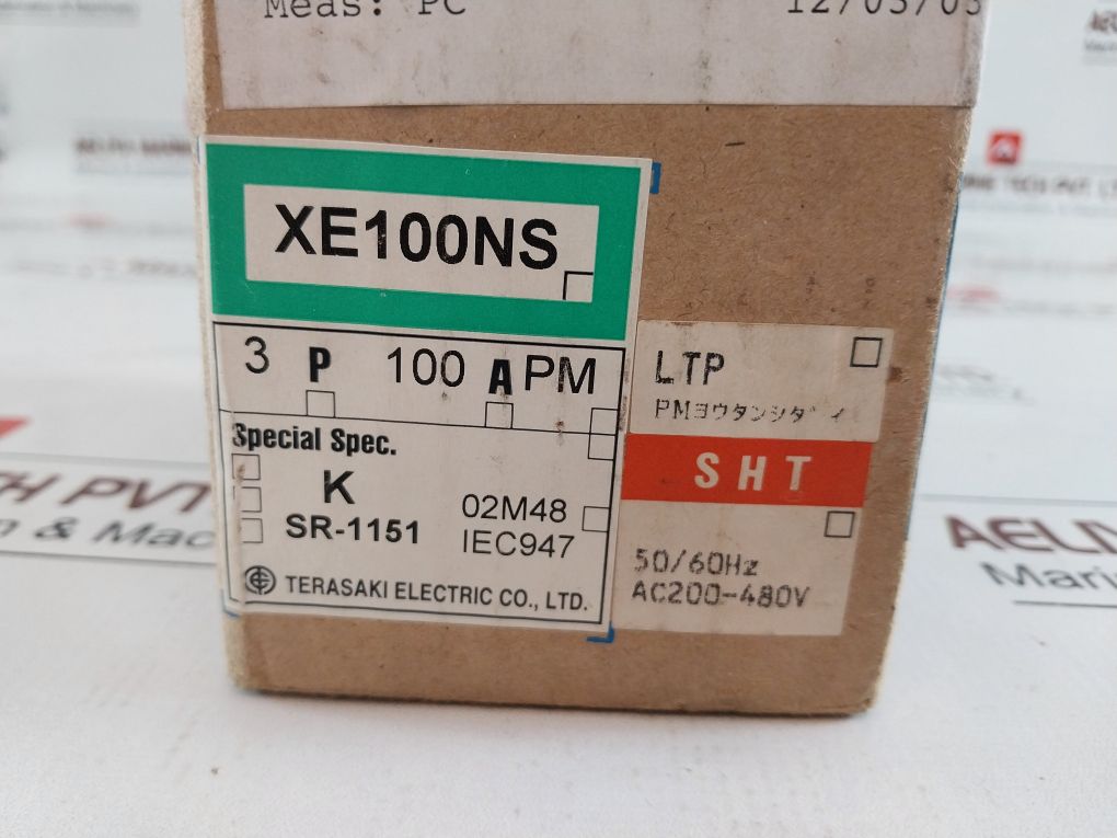 Terasaki Xe100Ns Tembreak Circuit Breaker 100A