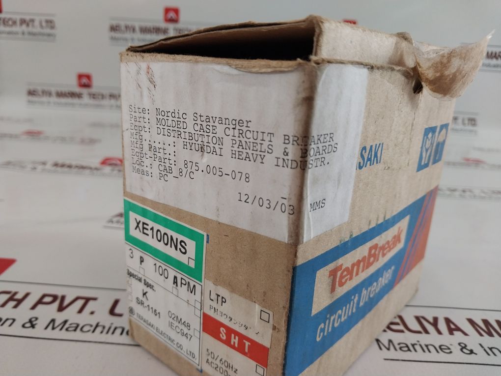 Terasaki Xe100Ns Tembreak Circuit Breaker 100A