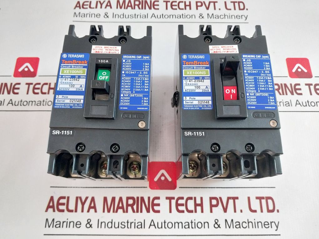 Terasaki Xe100Ns Tembreak Circuit Breaker 100A