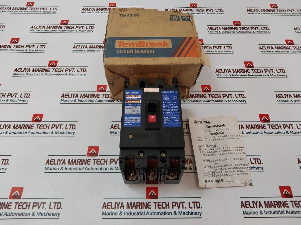 Terasaki Xh100Ns 3 Pole Circuit Breaker Ac690V 50~60Hz 60A
