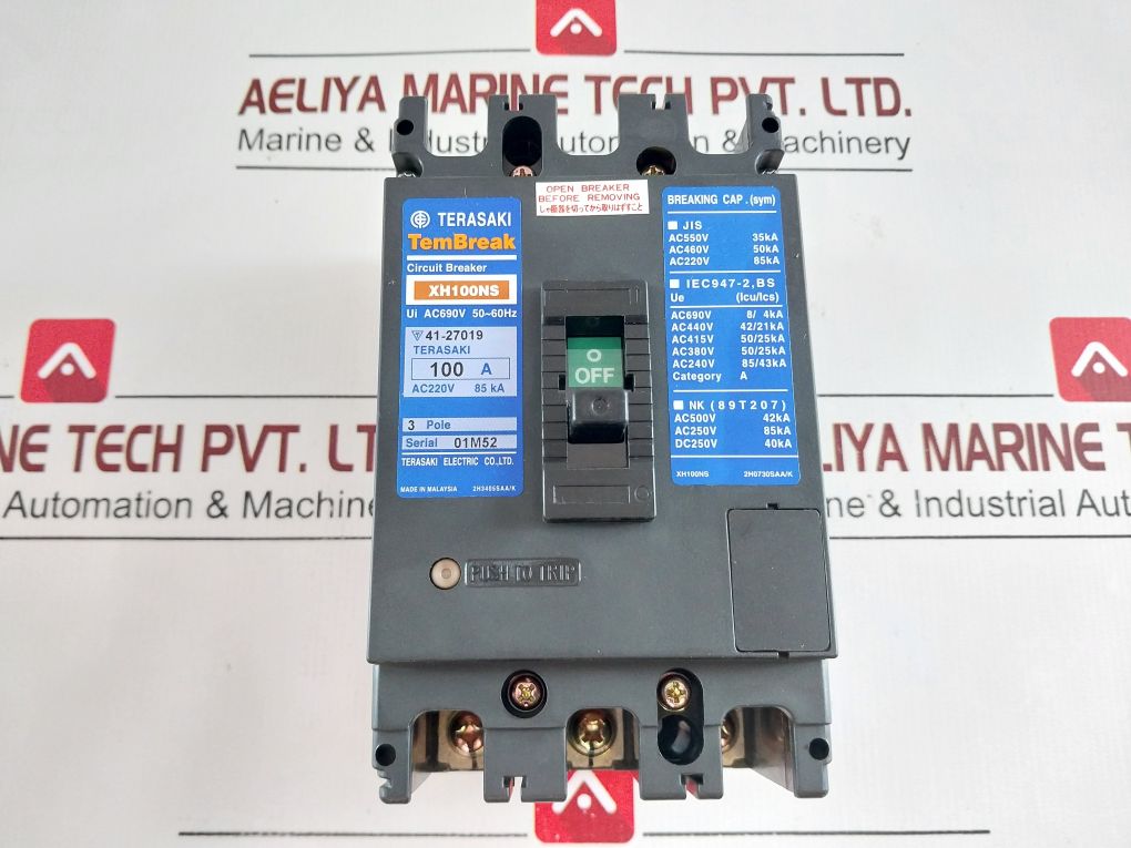 Terasaki Xh100Ns Circuit Breaker 100A