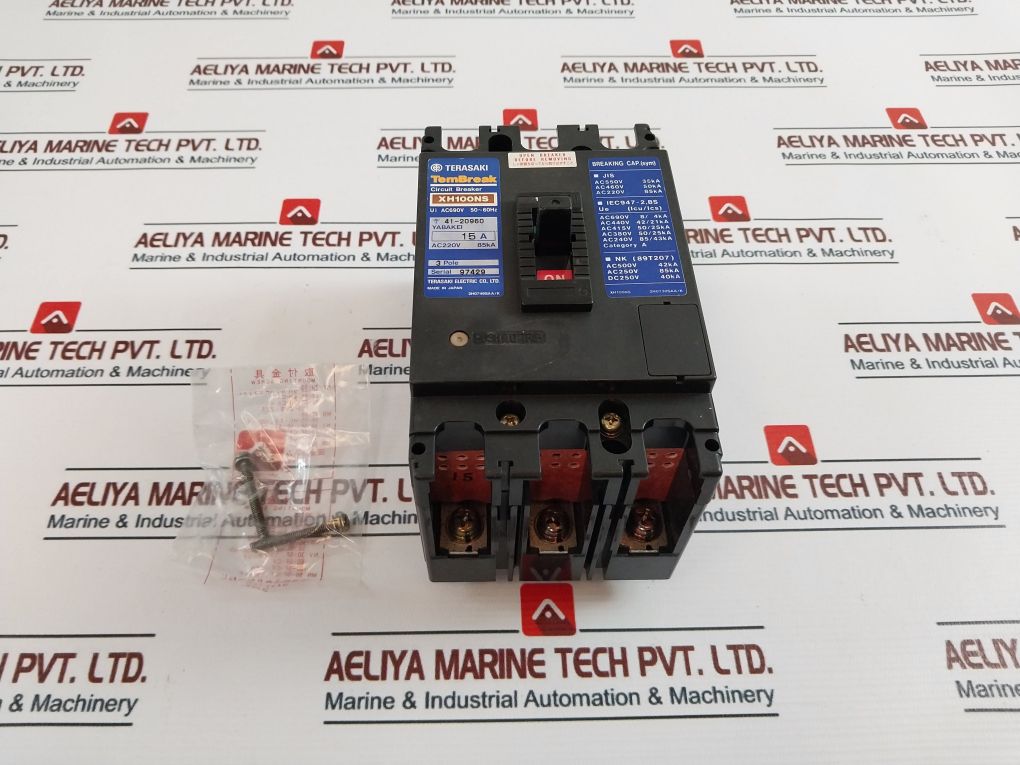 Terasaki Xh100Ns Circuit Breaker 690V Ac 15A 3-pole
