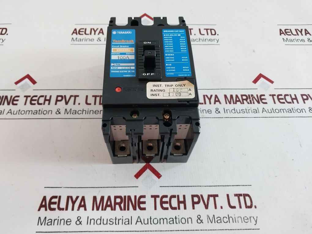 Terasaki Xh125Nj 3-plose Circuit Breaker 100A