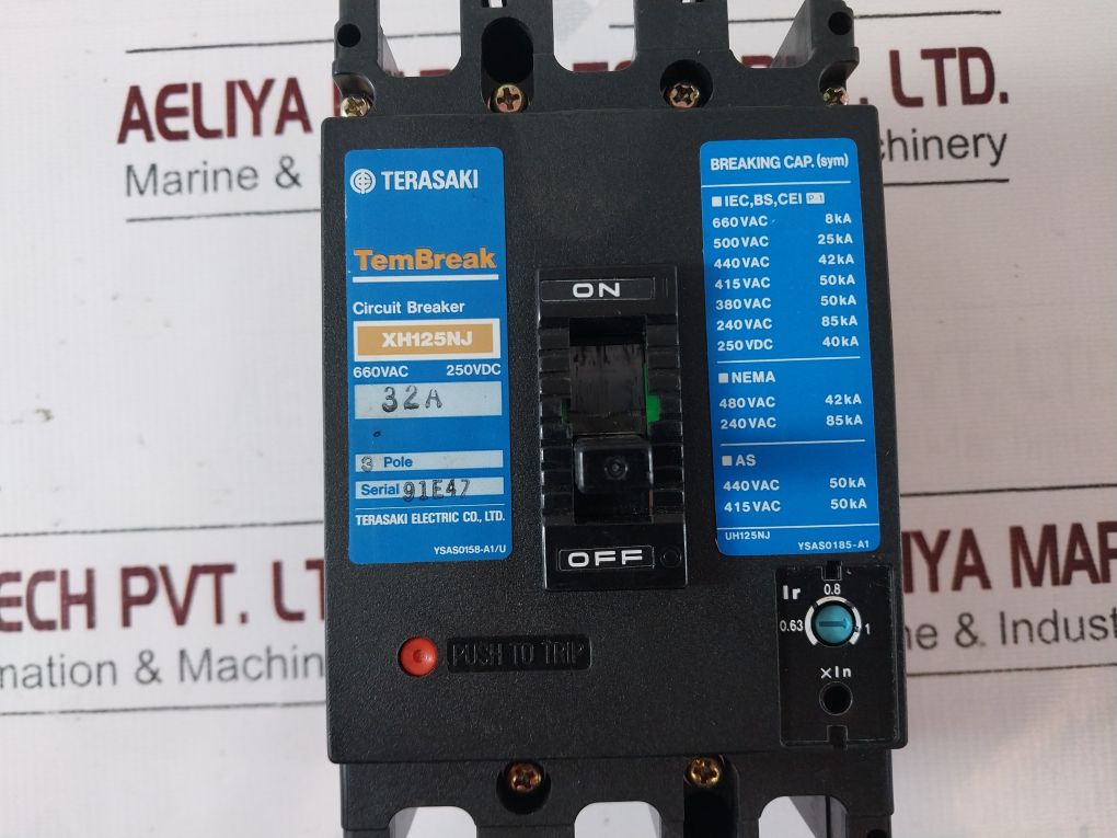Terasaki Tembreak Xh125Nj 3-pole Circuit Breaker 32A