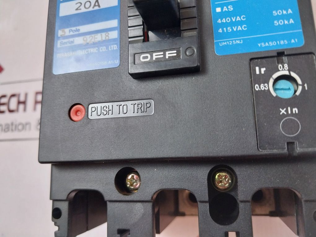 Terasaki Xh125Nj Tembreak Circuit Breaker 3-pole 20A