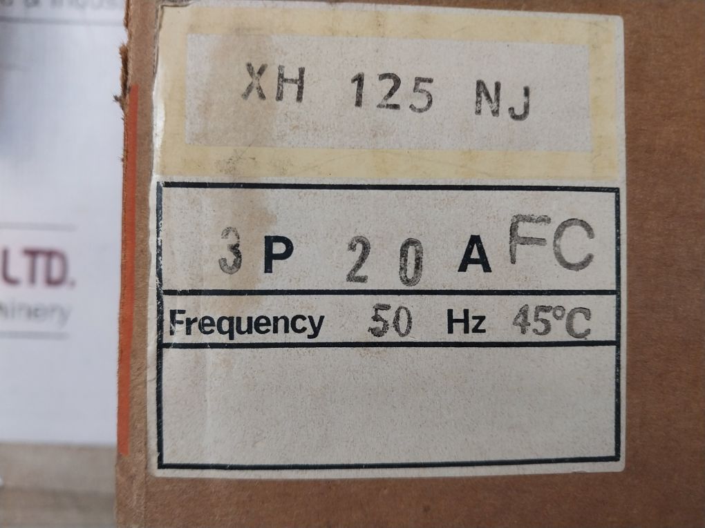 Terasaki Xh125Nj Tembreak Circuit Breaker 3-pole 20A