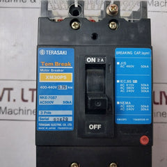 Terasaki Xm30Ps 3 Pole Circuit Breaker 2A, 0.75Kw
