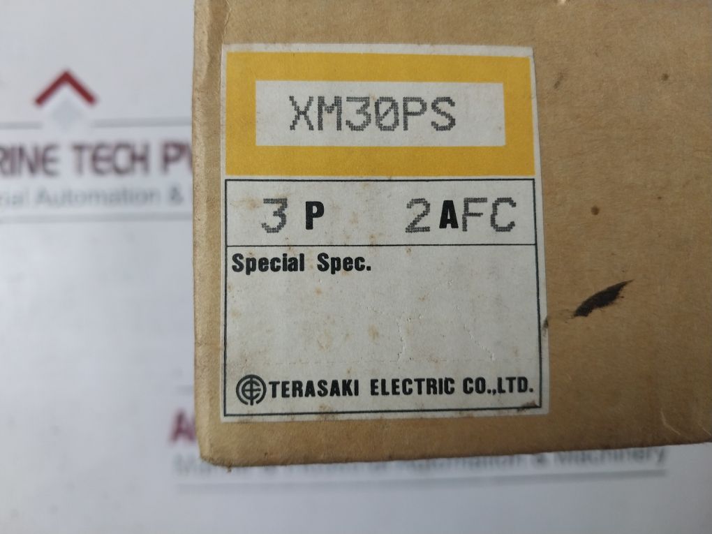 Terasaki Xm30Ps 3 Pole Circuit Breaker 2A, 0.75Kw