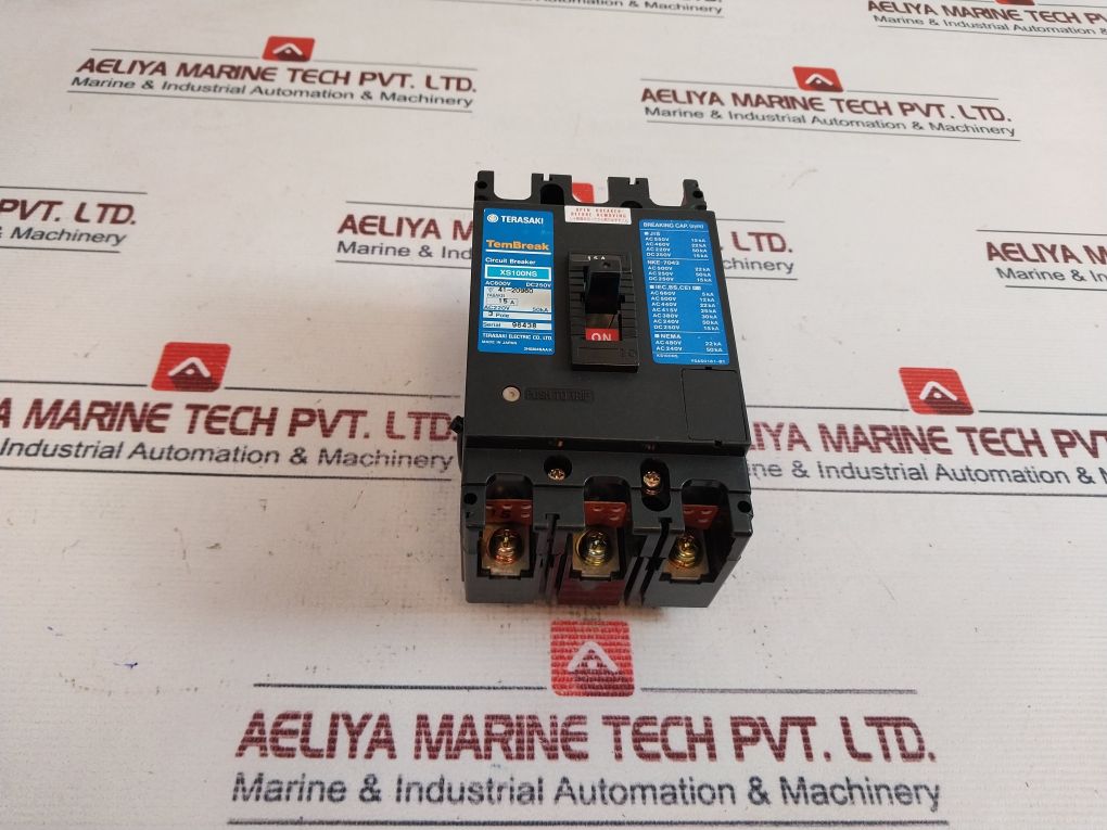 Terasaki Xs100Ns 3 Pole Circuit Breaker 200-480V 50/60Hz