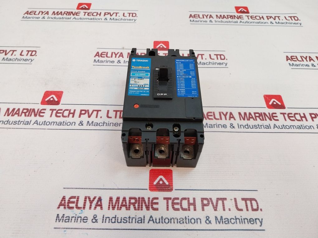 Terasaki Xs100Ns 3 Pole Circuit Breaker 60Hz Ac600V