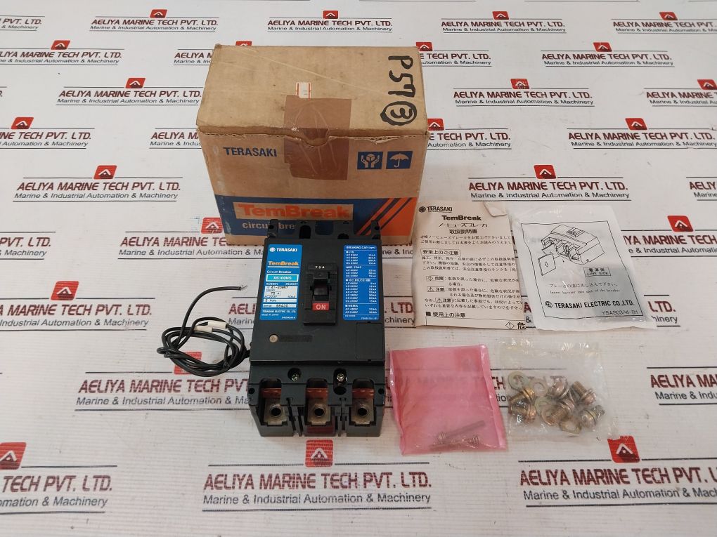 Terasaki Xs100Ns 3 Pole Circuit Breaker 75A Ac600V Dc250V