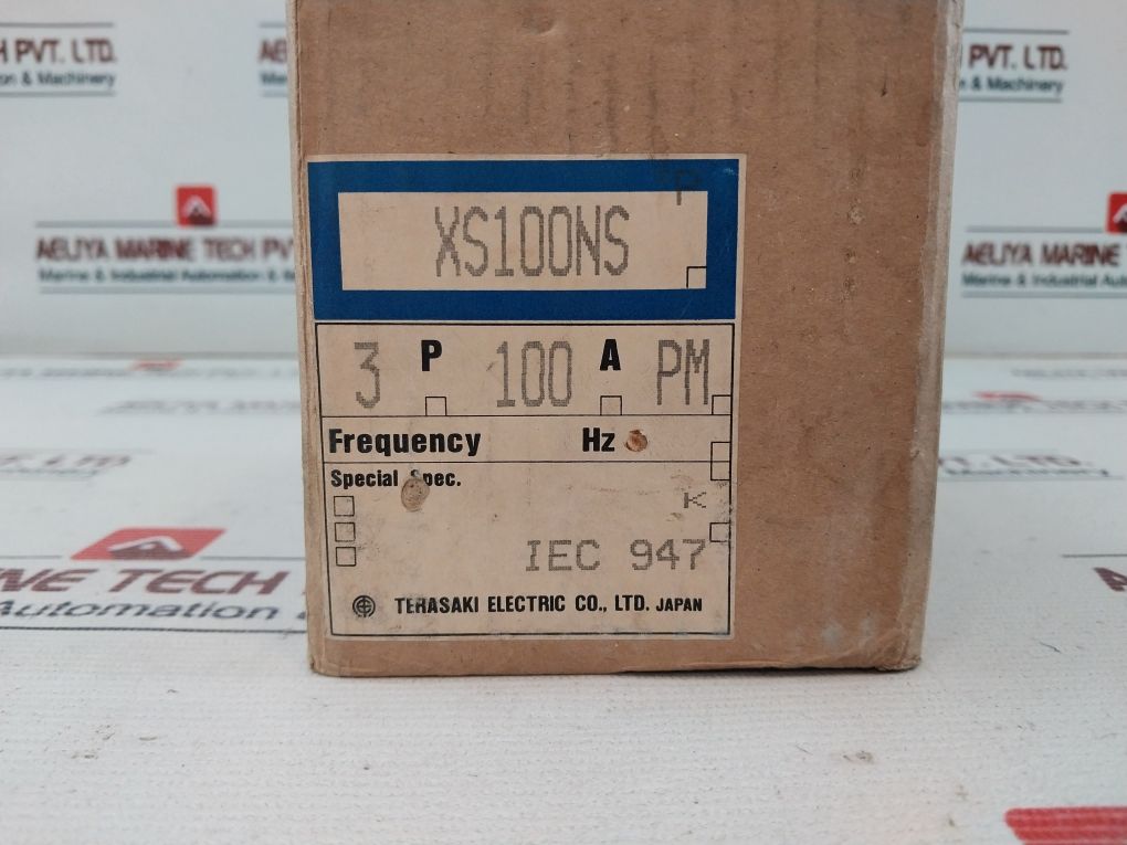 Terasaki Xs100Ns 3 Pole Circuit Breaker Ac600V Dc250V 100A