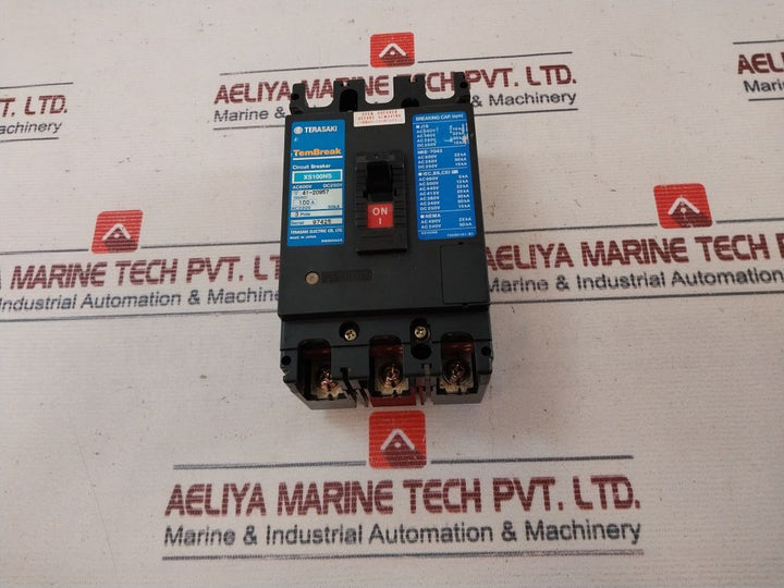 Terasaki Xs100Ns 3 Pole Circuit Breaker Ac600V Dc250V 100A