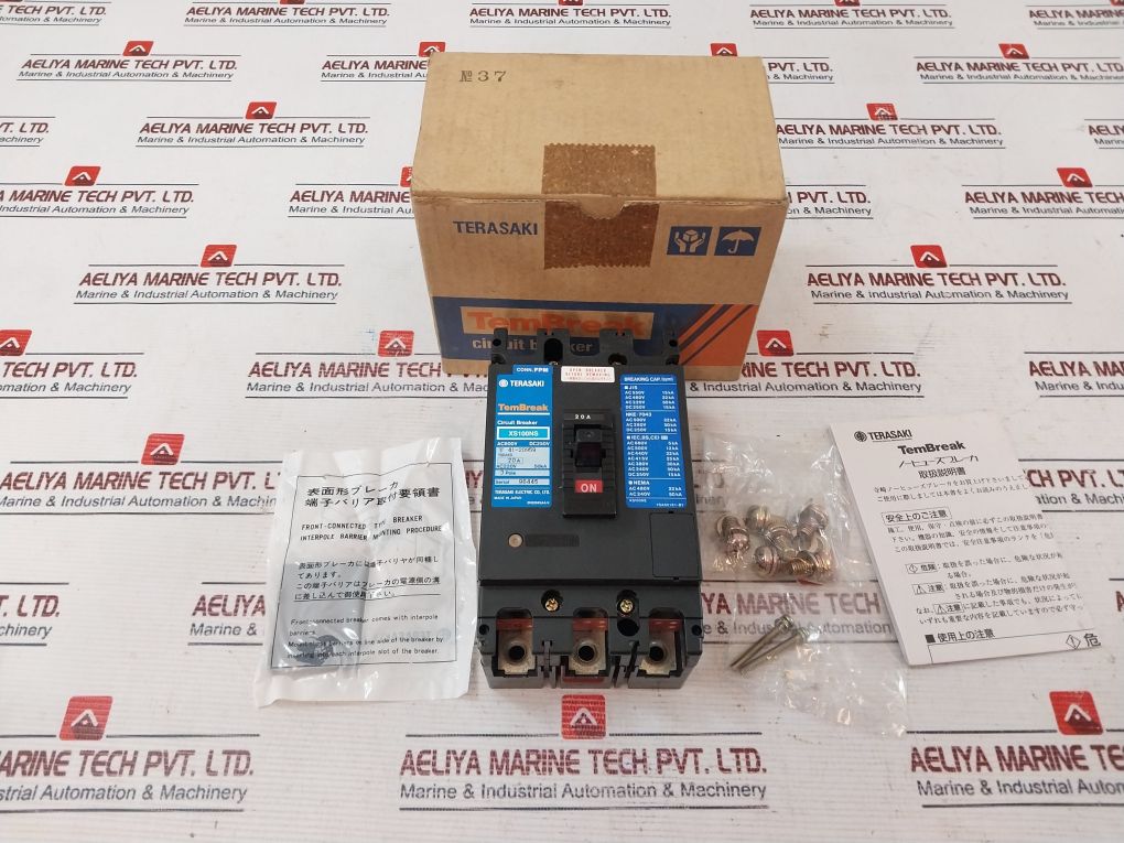 Terasaki Xs100Ns Circuit Breaker 3 Pole 20A Ac600V Dc250V