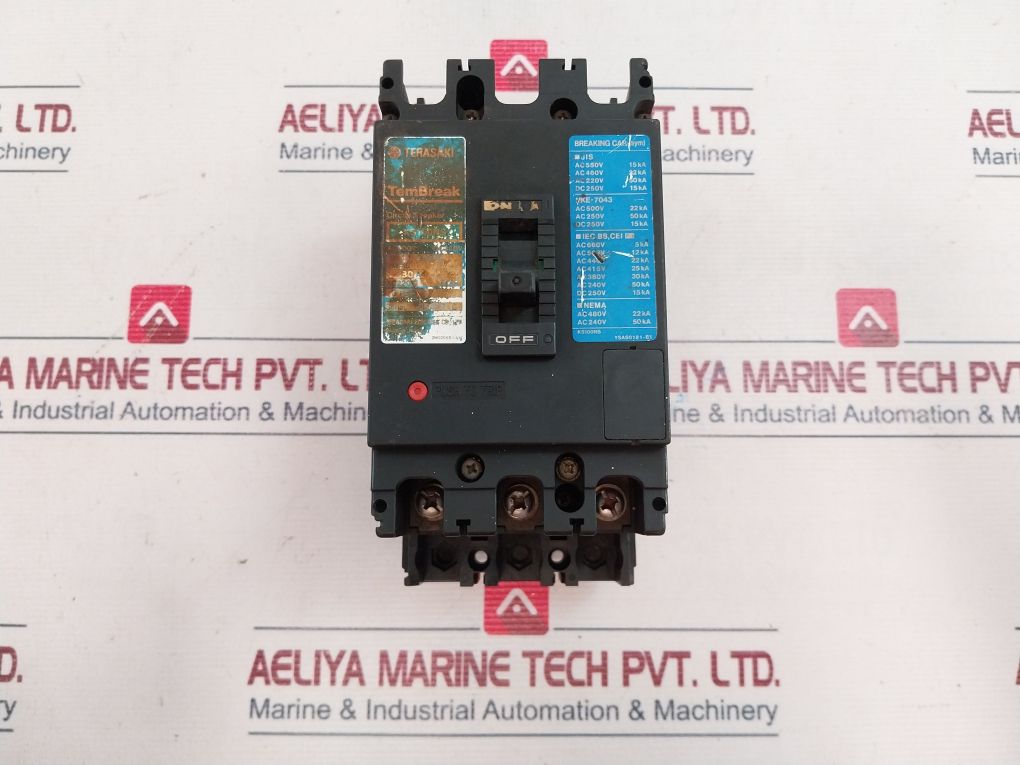 Terasaki Xs100Ns Circuit Breaker 3 Pole 30 A