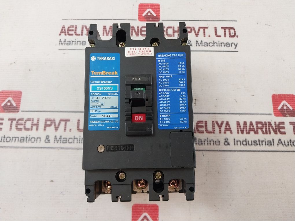 Terasaki Xs100Ns Circuit Breaker 50 A