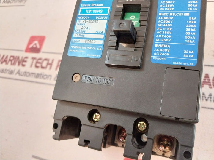 Terasaki Xs100Ns Circuit Breaker Ac200-480V