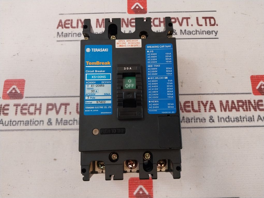 Terasaki Xs100Ns Circuit Breaker Ac200-480V