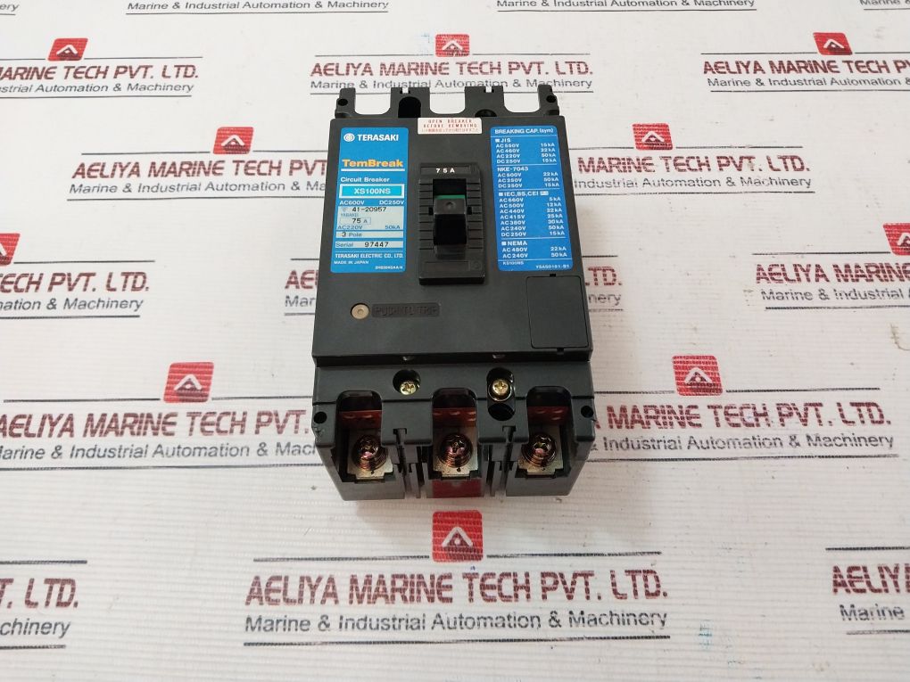 Terasaki Xs100Ns Tembreak Circuit Breaker 3-pole