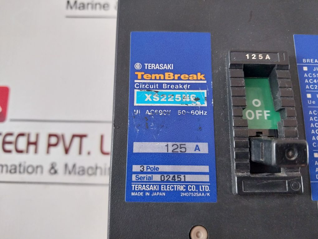 Terasaki Xs225Ns Tembreak Circuit Breaker