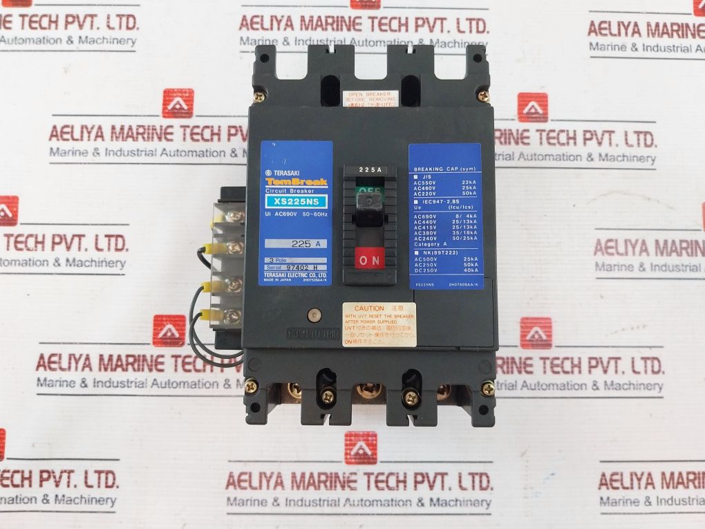 Terasaki Xs225Ns Circuit Breaker 3-pole 225A 50~60Hz