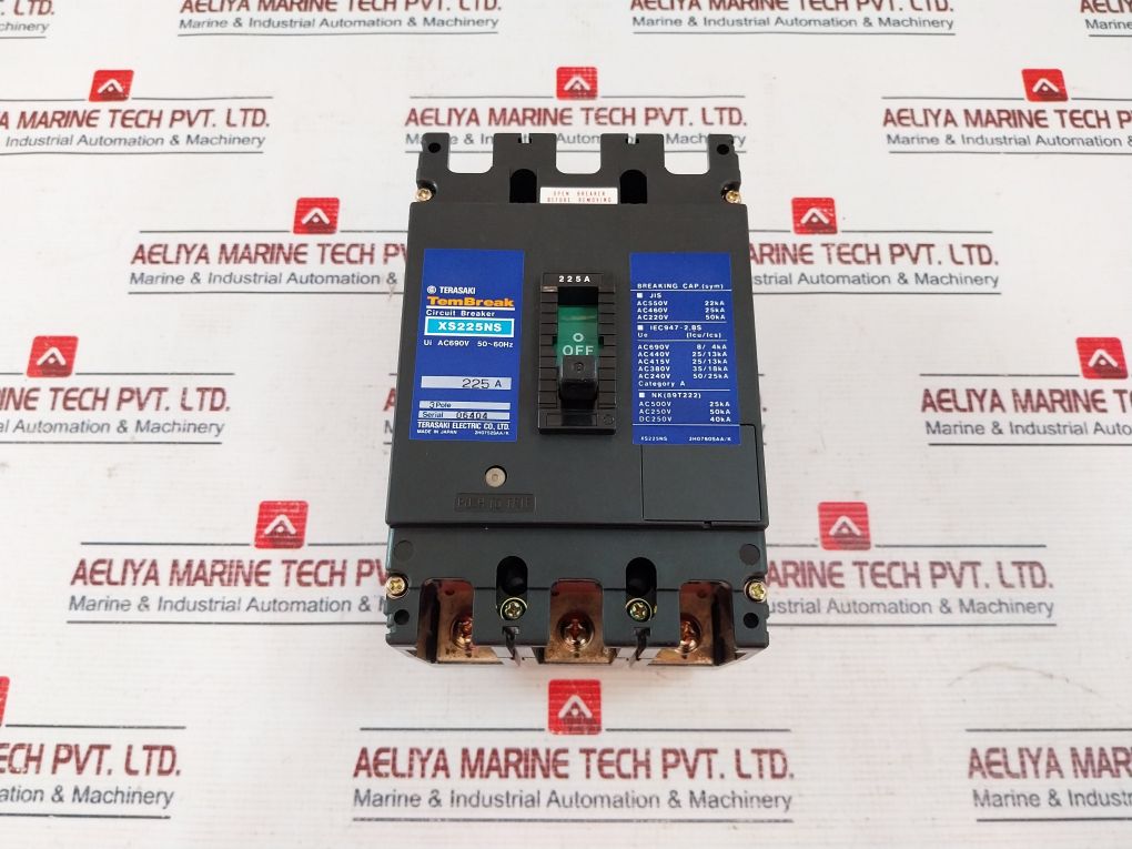 Terasaki Xs225Ns Circuit Breaker 3 Pole 225A Ac690V