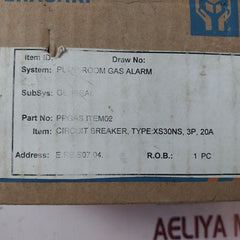 Terasaki Xs30Ns Circuit Breaker 3-pole 20A
