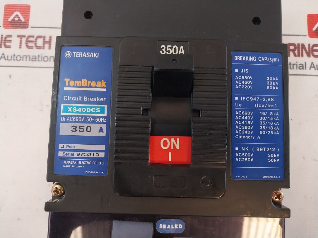 Terasaki Xs400Cs 3 Pole Circuit Breaker