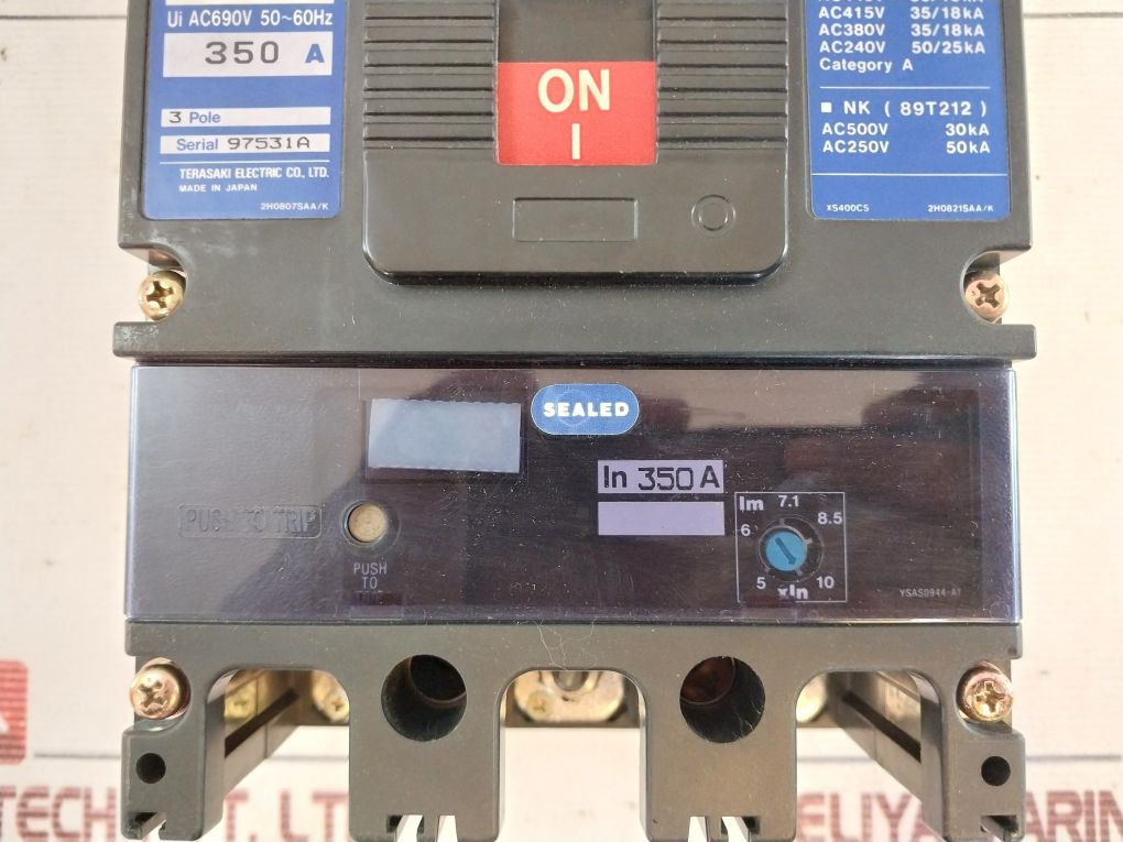 Terasaki Xs400Cs 3 Pole Circuit Breaker