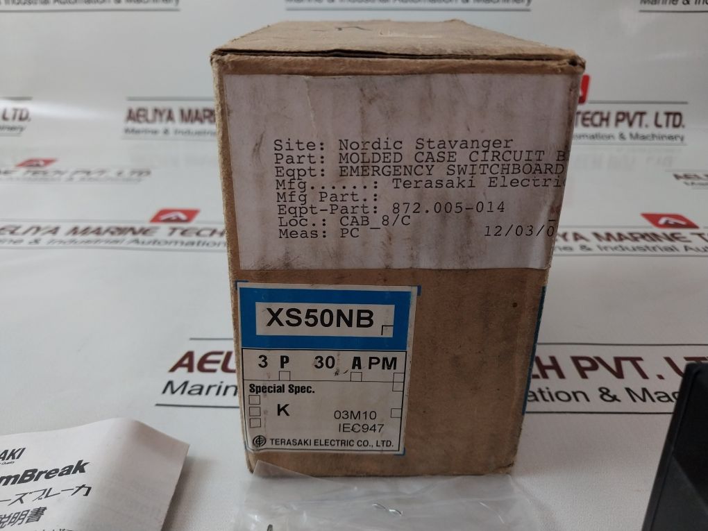 Terasaki Xs50Nb Molded Case Circuit Breaker 30A