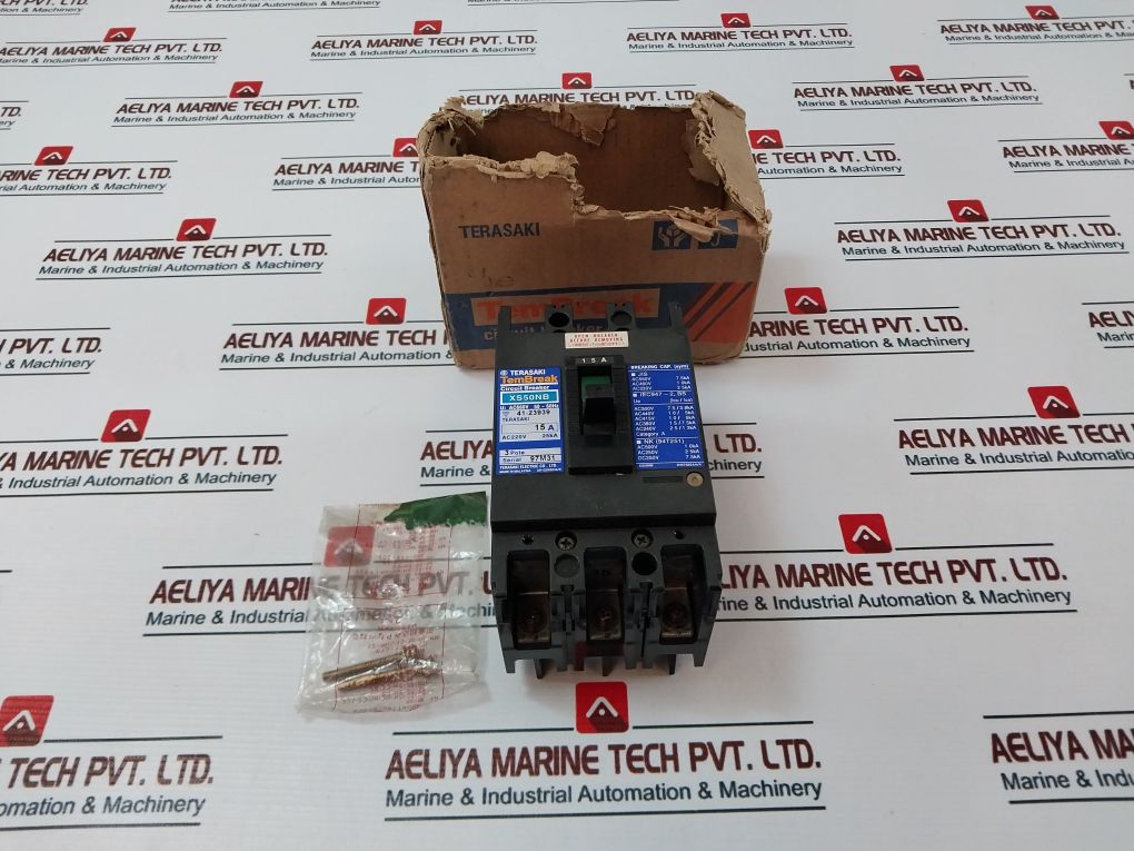 Terasaki Xs50Nb 3 Pole Circuit Breaker 15A Ac220V 25Ka