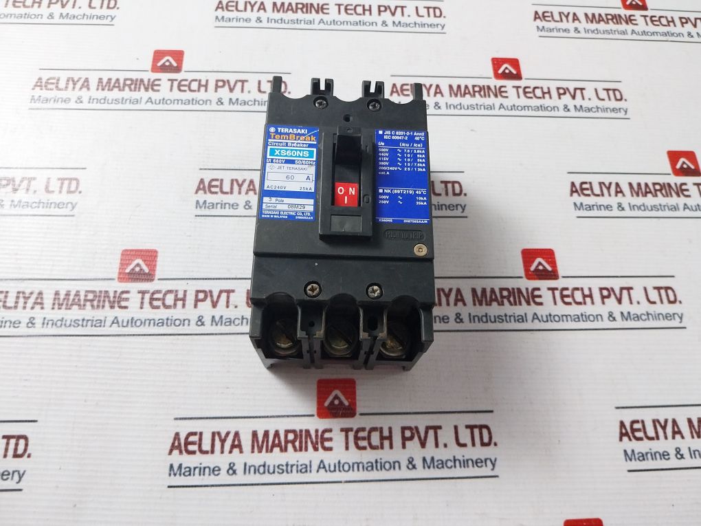 Terasaki Xs60Ns 3 Pole Circuit Breaker 60A 660V 50/60Hz