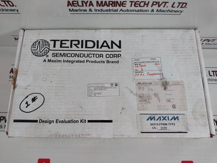 Teridian Tfp2 Flash Programmer Design Evaluation Kit 80515-fpbm-tfp2