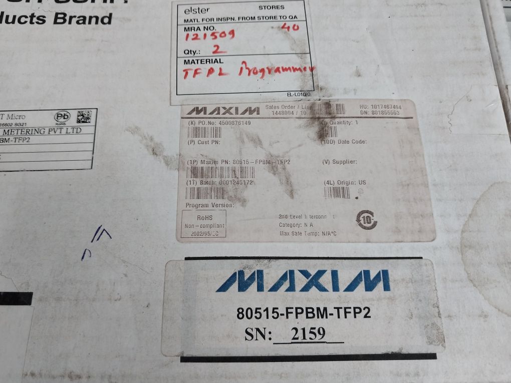 Teridian Tfp2 Flash Programmer Design Evaluation Kit 80515-fpbm-tfp2
