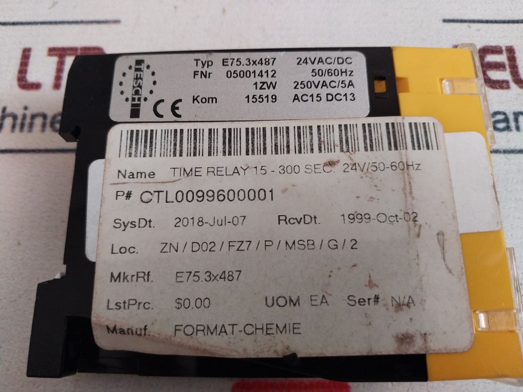 Tesch E75.3X487 Time Relay
