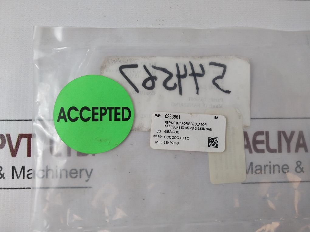 Oceaneering 0333661 Repair Kit For Pressure Regulator