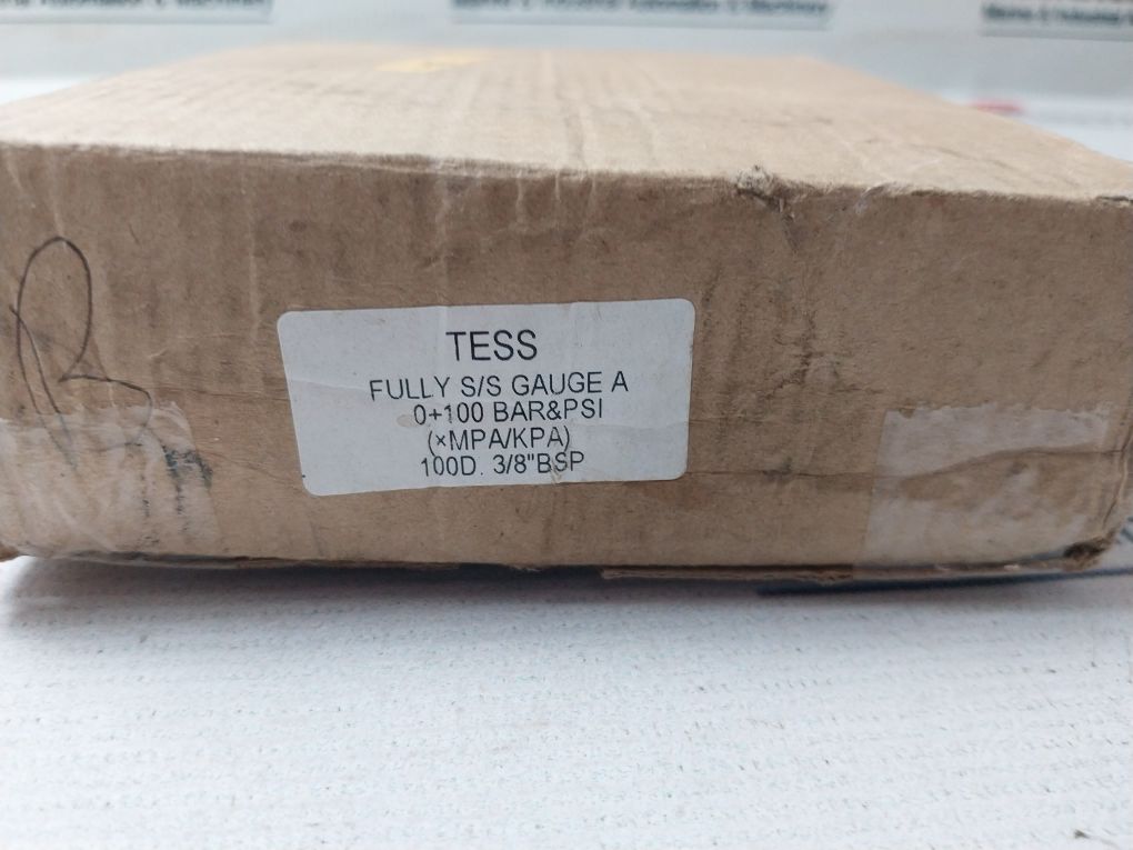 Tess 0-100 Bar Pressure Gauge 0-1400 Psi