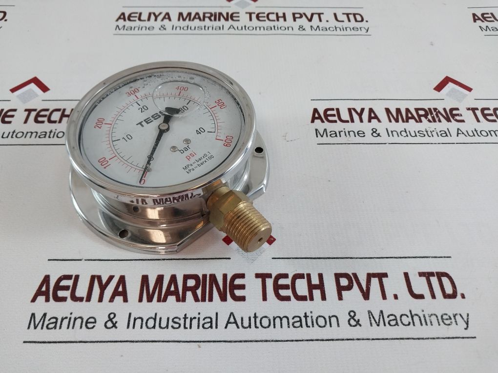 Tess Pressure Gauge 0-600 Psi 0-40 Bar Liquid Filled