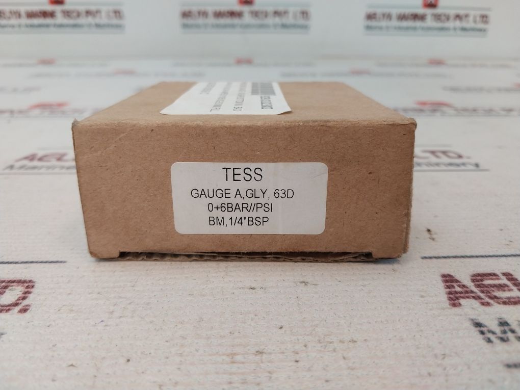 Tess En837.1 Pressure Gauge 0-6 Bar