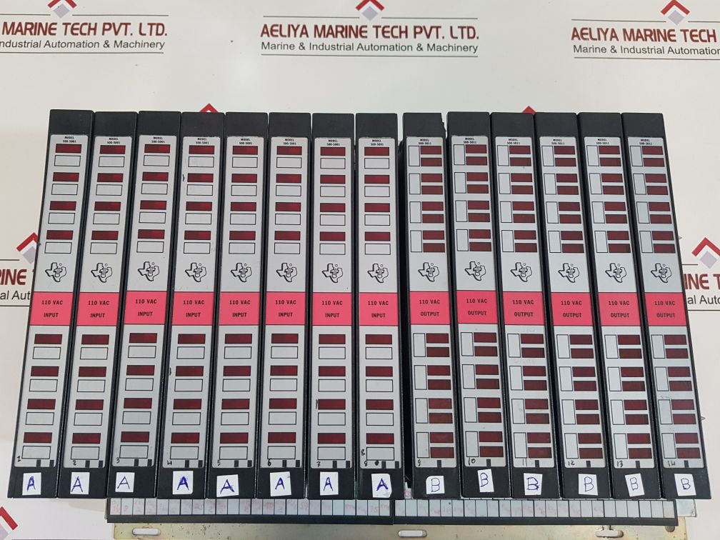 Texas instruments 500-5828a i/o module base rack 500-5011