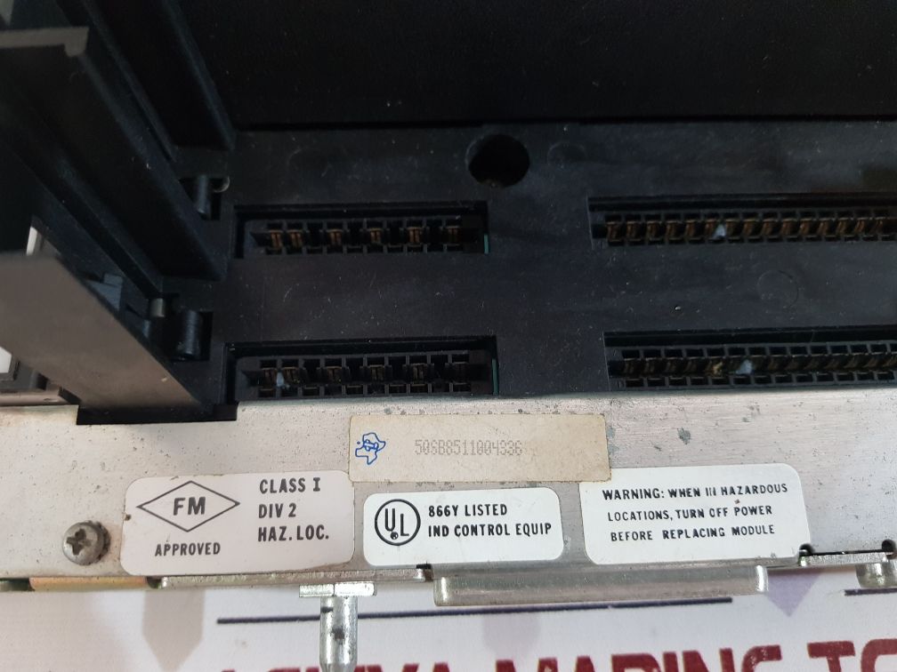 Texas instruments 500-5828a i/o module base rack 500-5011