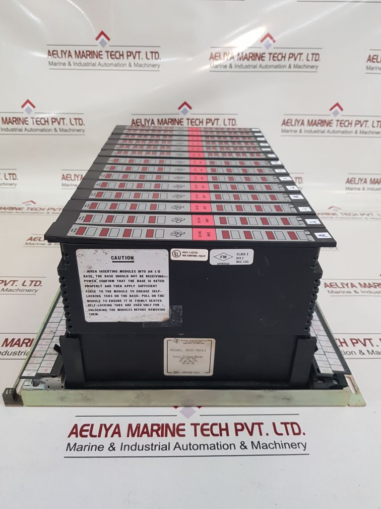 Texas instruments 500-5828a i/o module base rack 500-5011
