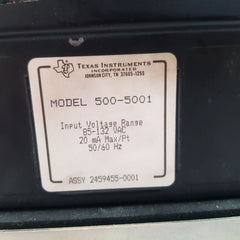 Texas instruments 500-5828a i/o module base rack 500-5011