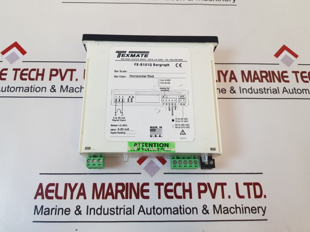 Texmate Fx-b101Q Horizontal Red Bargraph Meter