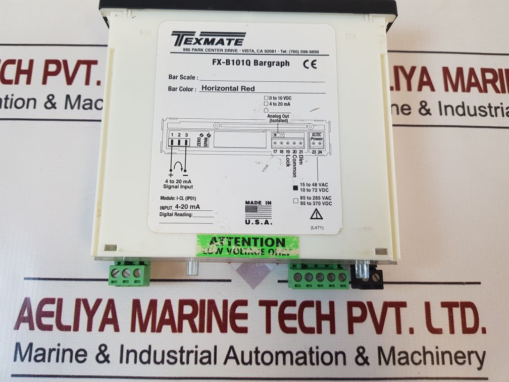 Texmate Fx-b101Q Horizontal Red Bargraph Meter
