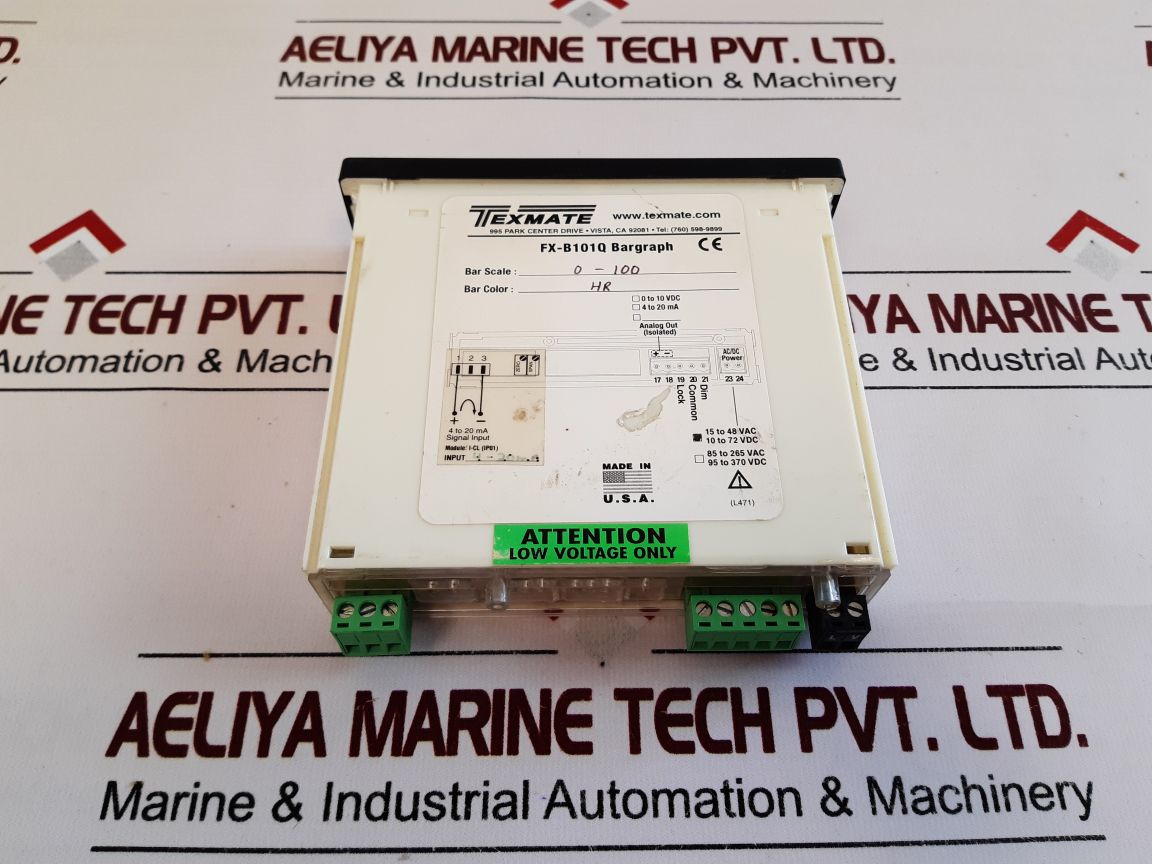 Texmate Fx-b101Q Bargraph Manifold Reg.Readback Pressure