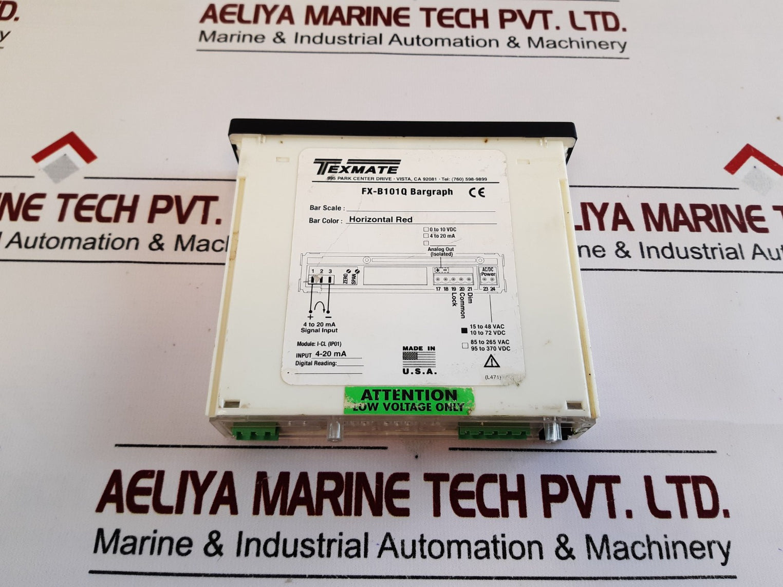 Texmate Fx-b101Q Bargraph Diverter Manifold Pressure