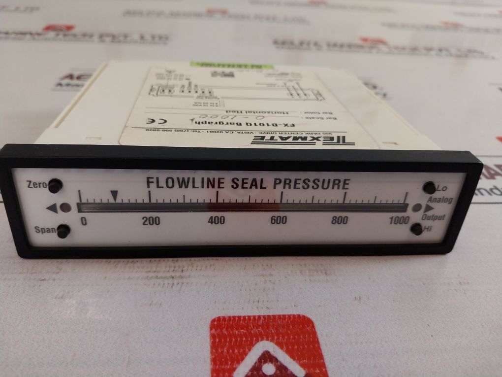 Texmate Fx-b101Q Bargraph Flowline Seal Pressure 0-1000