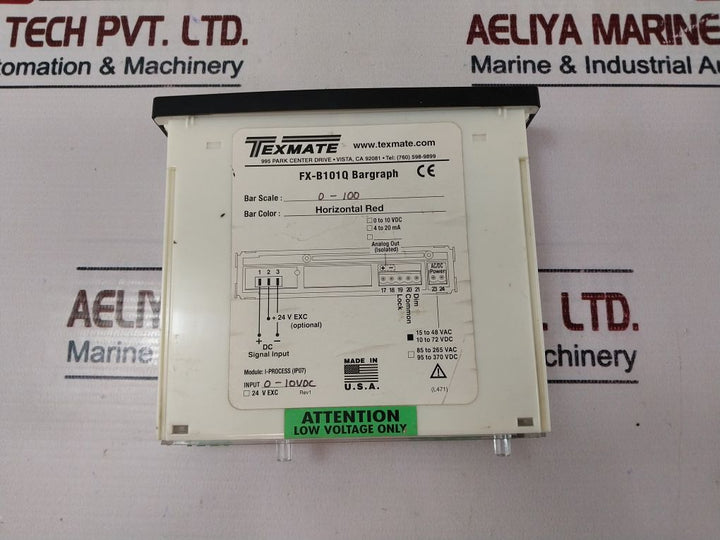 Texmate Fx-b101Q Yellow Pod Pilot Pressure I-process (Ip07) 0-10Vdc
