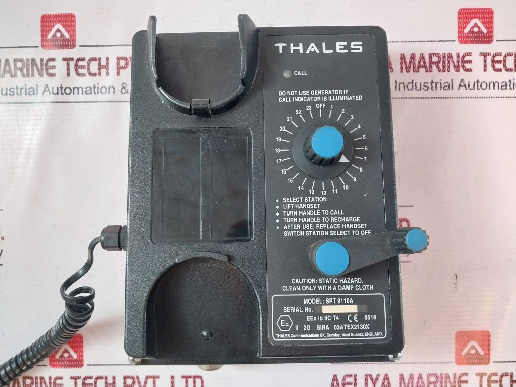 Thales Spt 9110A Sound Powered Phone